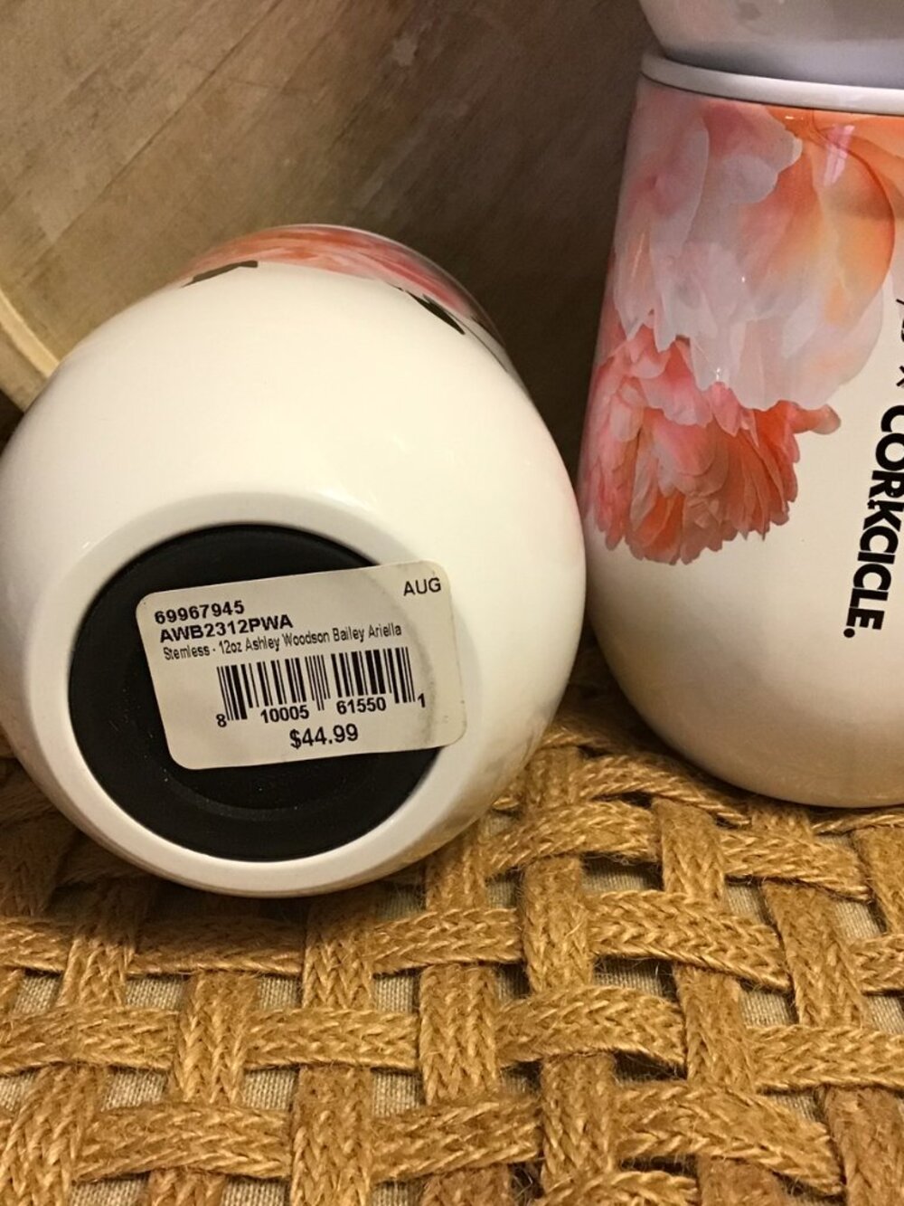 NWT Corkcicle 12oz stemless Ashley Woodson Bailey 9 hour wine tumbler (3)